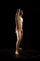 Nude Man Another Standing poses - ALL Average Short Brown Standing poses - simple Realistic